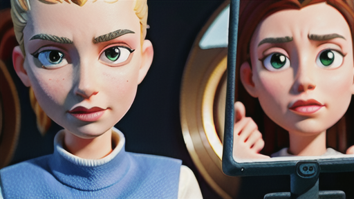 出演者の顔の脂うき