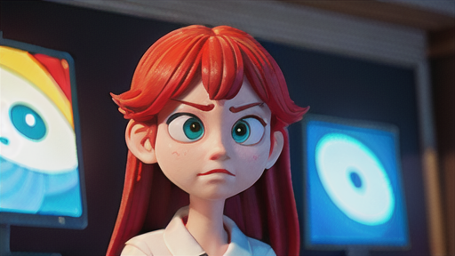 アイライトを使用して人物の表情を演出する