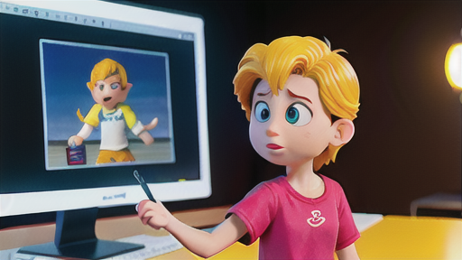 シーンの構成を示す台本